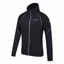 Mountain Warehouse Mens Control II Running Hoodie - XS, Black