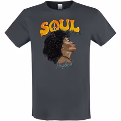 Amplified Mens Soul Music T-Shirt - XS, Charcoal
