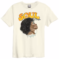 Amplified Mens Soul Music T-Shirt - XXL, Vintage White