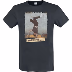 Amplified Mens Keep It Old School T-Shirt - 3XL, Charcoal