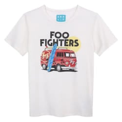 Amplified Childrens/Kids Camper Van Foo Fighters T-Shirt - 7-8 Years, Vintage White