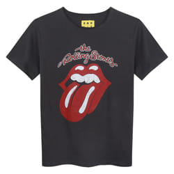 Amplified Childrens/Kids Vintage Tongue The Rolling Stones T-Shirt - 5-6 Years, Charcoal