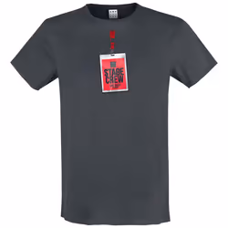 Amplified Mens No Back Stage Passes Double T-Shirt - 3XL, Charcoal