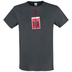 Amplified Mens No Back Stage Passes Double T-Shirt - 3XL, Charcoal