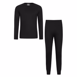Mountain Warehouse Mens Talus Thermal Base Layer Set - XXS, Black