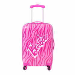 Barbie Hardshell 4 Wheeled Suitcase - 68cm x 25cm x 41cm, Pink