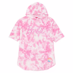 Barbie Girls Tie Dye Poncho - 7-10 Years, Pink