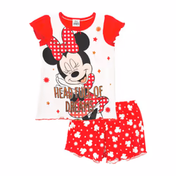 Disney Girls Minnie Mouse Short Pyjama Set
