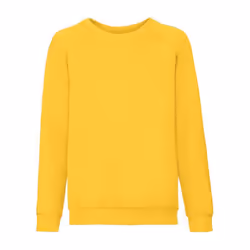 Fruit of the Loom Childrens/Kids Classic Raglan Sweatshirt - 12-13 Years, Sunflower Yellow