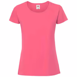 Fruit Of The Loom Womens/Ladies Iconic Ringspun Cotton T-Shirt - XXL, Fuchsia