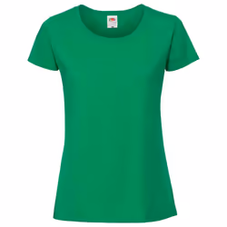 Fruit Of The Loom Womens/Ladies Iconic Ringspun Cotton T-Shirt - XS, Kelly Green