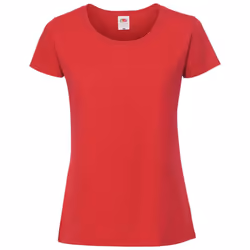Fruit Of The Loom Womens/Ladies Iconic Ringspun Cotton T-Shirt - S, Red