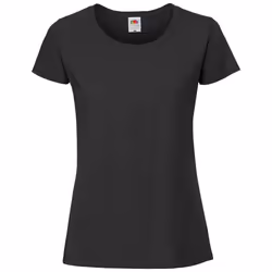 Fruit Of The Loom Womens/Ladies Iconic Ringspun Cotton T-Shirt - XL, Black