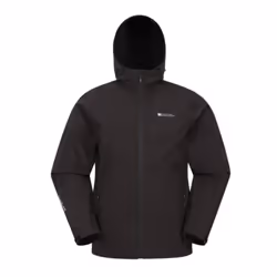 Mountain Warehouse Mens Exodus Showerproof Soft Shell Jacket - M, Charcoal