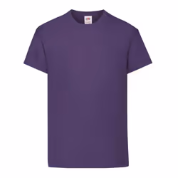 Fruit of the Loom Childrens/Kids Original Cotton T-Shirt - 12-13 Years, Purple