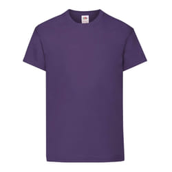 Fruit of the Loom Childrens/Kids Original Cotton T-Shirt - 12-13 Years, Purple