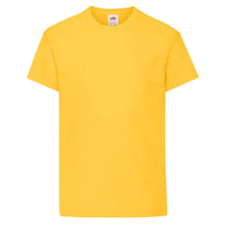Fruit of the Loom Childrens/Kids Original Cotton T-Shirt - 12-13 Years, Sunflower