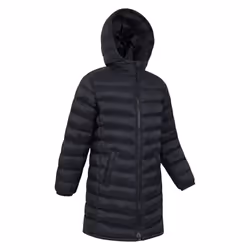 Mountain Warehouse Childrens/Kids Florence Longline Padded Jacket - 13 Years, Black