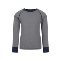 Mountain Warehouse Childrens/Kids Merino II Round Neck Base Layer Top - 5-6 Years, Grey