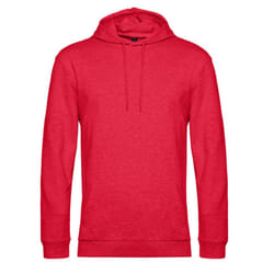 B&C Mens Hoodie - XS, Red Heather