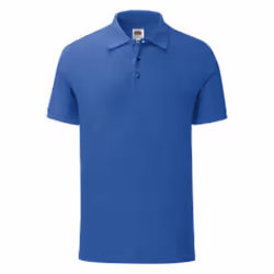 Fruit of the Loom Mens Iconic Polo Shirt - S, Royal Blue Heather