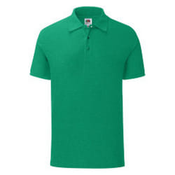 Fruit of the Loom Mens Iconic Polo Shirt - S, Green Heather