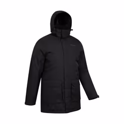 Mountain Warehouse Mens Ranger Padded Parka - L, Black