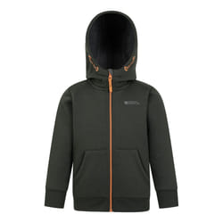 Mountain Warehouse Childrens/Kids Nordic II Full Zip Hoodie - 7-8 Years, Khaki Green