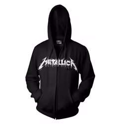 Metallica Unisex Adult One Full Zip Hoodie - S, Black
