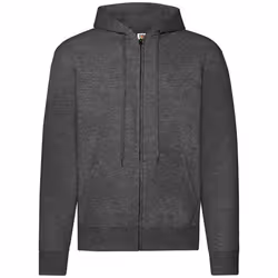 Fruit of the Loom Mens Hooded Sweatshirt - S, Dark Heather