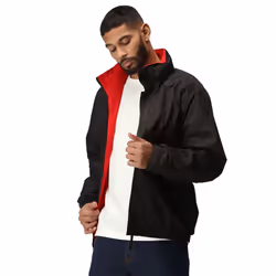 Regatta Mens Dover Waterproof Insulated Jacket - XS, Black/Red