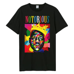 Amplified Unisex Adult Geo Crown Notorious Big T-Shirt - XS, Black