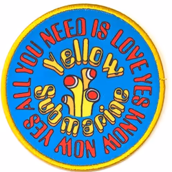 The Beatles Yellow Submarine AYNIL Circle Patch