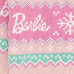Barbie Girls Fair Isle Jumper - 11-12 Years, Pastel Pink