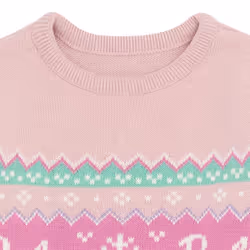 Barbie Girls Fair Isle Jumper - 3-4 Years, Pastel Pink