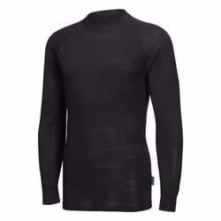 Portwest Unisex Adult Merino Wool Crew Neck Long-Sleeved Thermal Top - S, Black