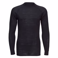 Portwest Unisex Adult Merino Wool Crew Neck Long-Sleeved Thermal Top - L, Black