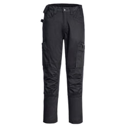 Portwest Unisex Adult Stretch Work Trousers - 42R, Black