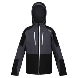Regatta Childrens/Kids Highton IV Waterproof Jacket - 9-10 Years, Seal Grey/Black