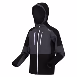 Regatta Childrens/Kids Highton IV Waterproof Jacket - 9-10 Years, Seal Grey/Black