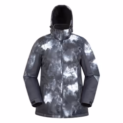 Mountain Warehouse Womens/Ladies Dawn II Printed Ski Jacket - 10 UK, Black