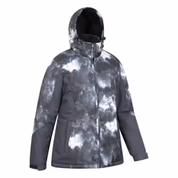 Mountain Warehouse Womens/Ladies Dawn II Printed Ski Jacket - 10 UK, Black