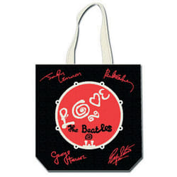 The Beatles Love Drum Back Print Cotton Tote Bag