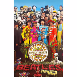 The Beatles Sgt Pepper Textile Poster