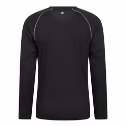 Mountain Warehouse Mens Endurance Long-Sleeved T-Shirt - XL, Jet Black