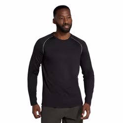 Mountain Warehouse Mens Endurance Long-Sleeved T-Shirt - XL, Jet Black