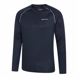 Mountain Warehouse Mens Endurance Long-Sleeved T-Shirt - XXS, Navy