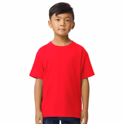 Gildan Childrens/Kids Midweight Soft Touch T-Shirt - S, Red