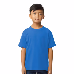 Gildan Childrens/Kids Midweight Soft Touch T-Shirt - XS, Royal Blue