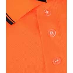 Yoko Mens Two Tone Hi-Vis Polo Shirt - 3XL, Orange/Navy